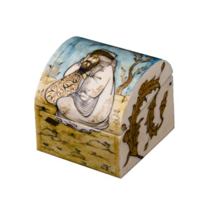 手工骨质首饰盒，波斯风格米莎图案