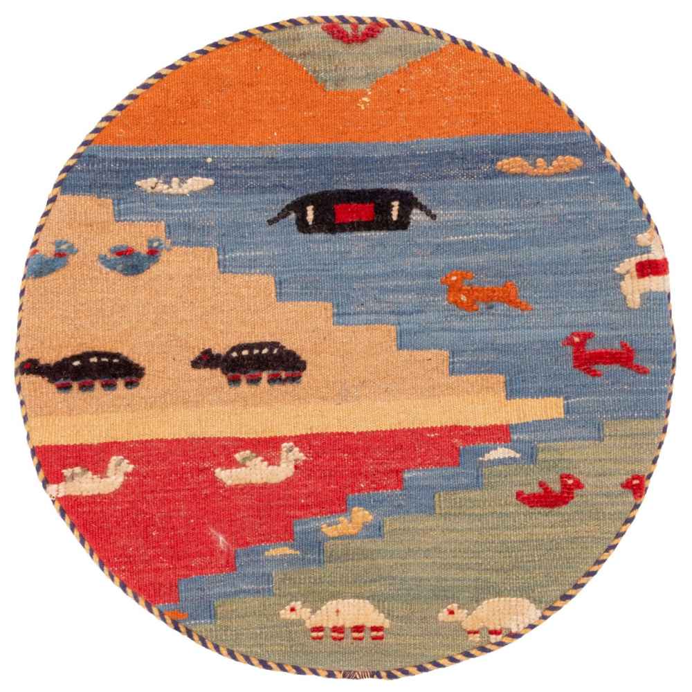 Main image of 波斯基里姆靠垫套 – 手工编织阿胡拉款