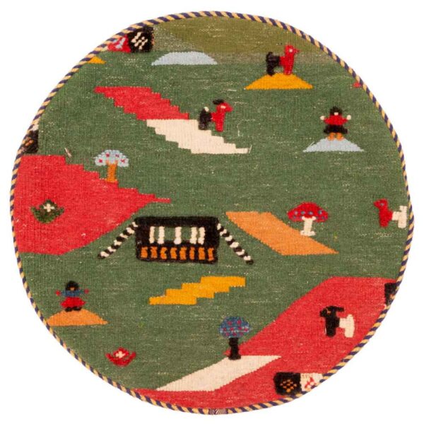 波斯基里姆靠垫套 – 手工编织哈米德款