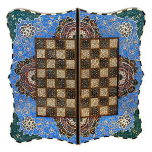 波斯 Khatamkari 象棋棋盘 – Donya 型