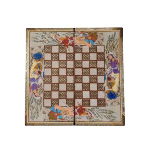 波斯镶嵌木质象棋棋盘 – Leyli 型
