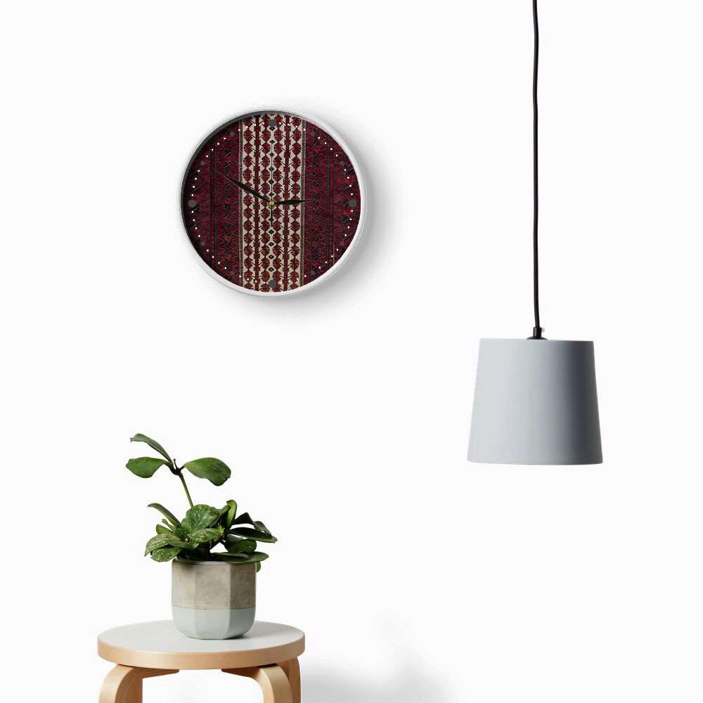 波斯风格模拟图案壁挂时钟 – Baloch