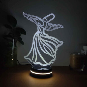 波斯 3D LED 小夜灯——苏菲旋转舞款