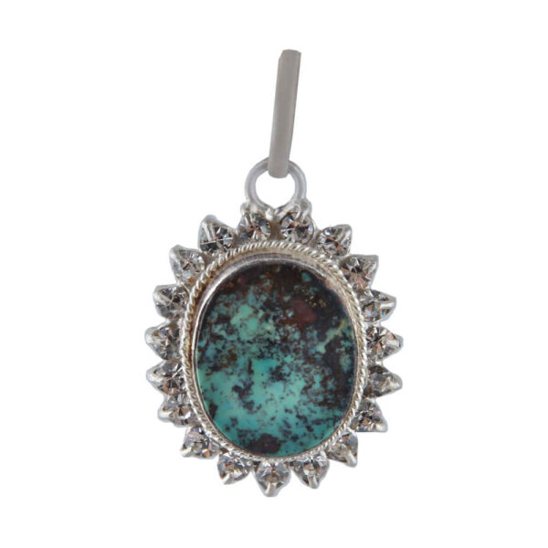 波斯银吊坠 配绿松石 Royan