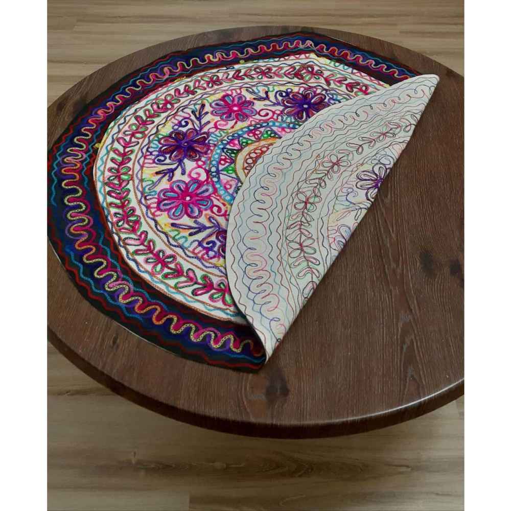 手工刺绣圆桌布 —— Kian 款