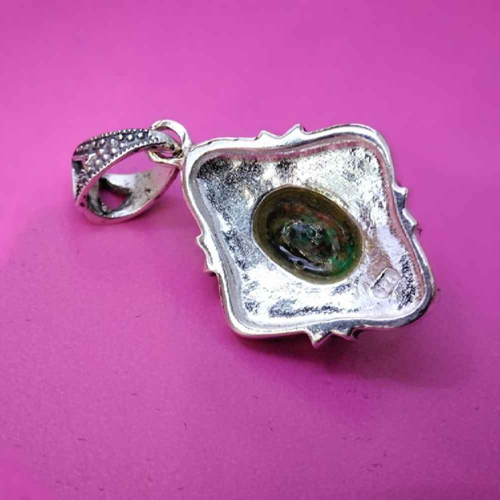 波斯银吊坠 配绿松石 Asa