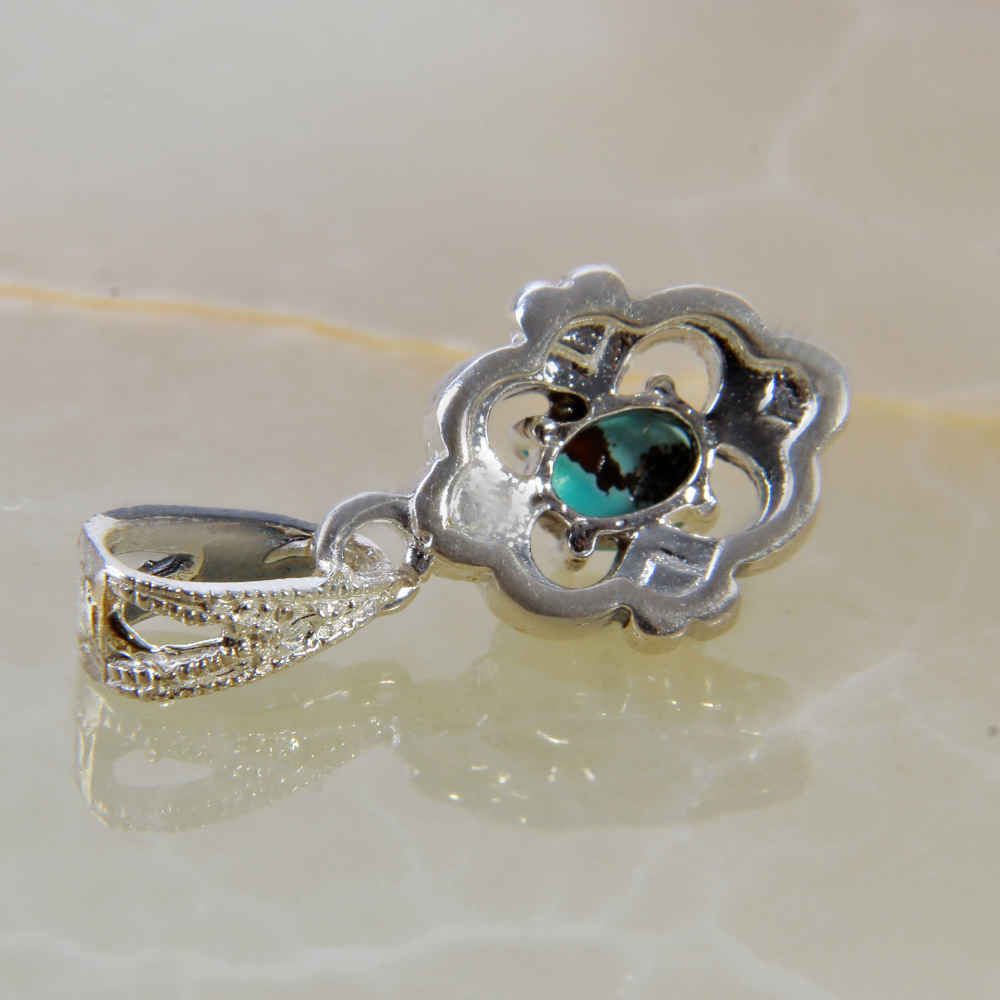 波斯银吊坠 配绿松石 Lena