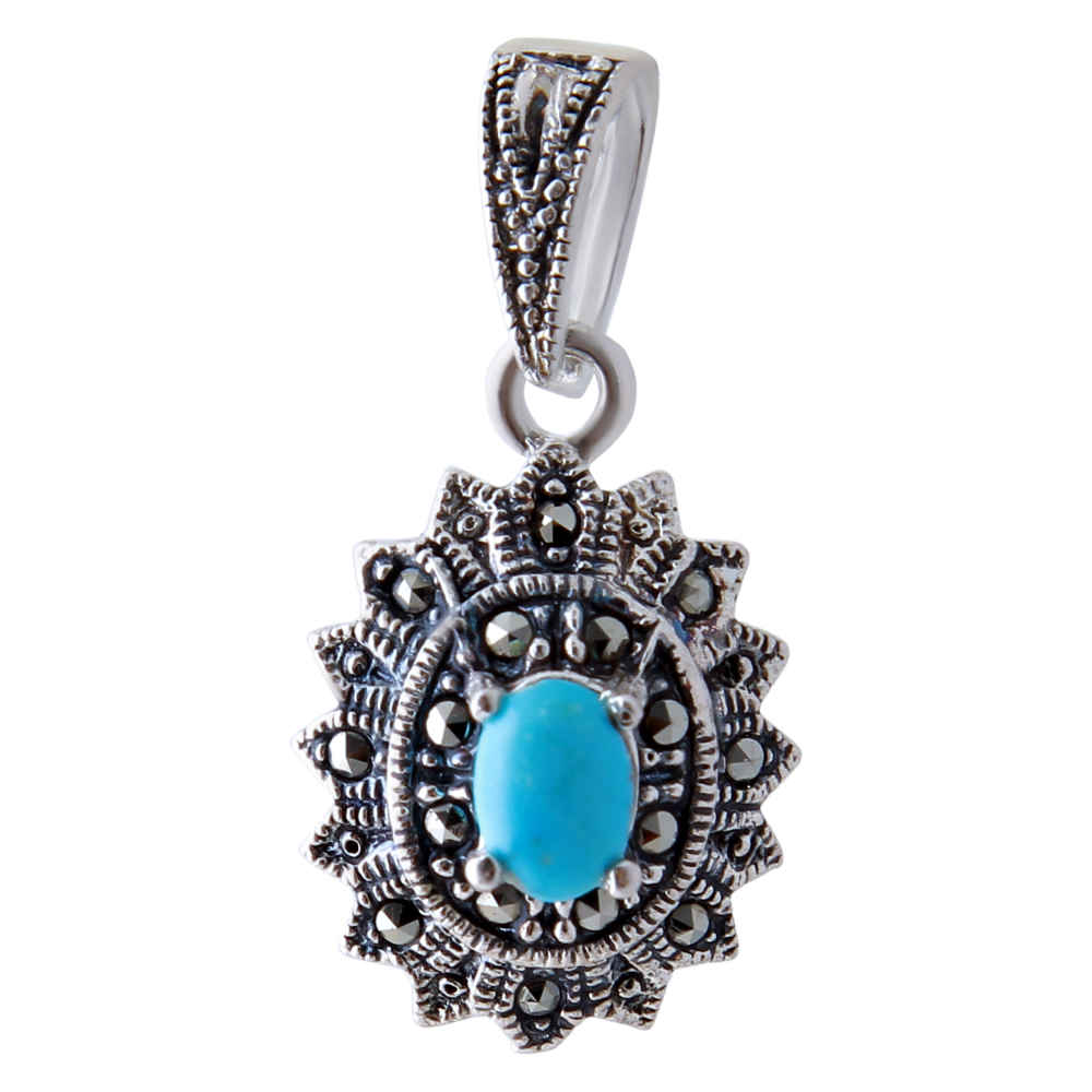 Main image of 波斯银吊坠 配绿松石 Lia