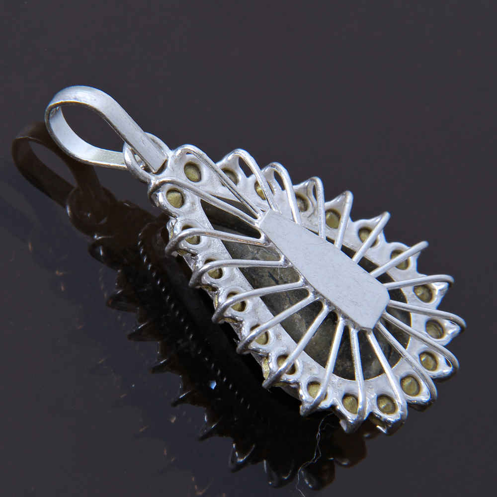 波斯银吊坠 配绿松石 Nil