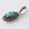 Thumbnail 2: 波斯银吊坠 配绿松石 Yas