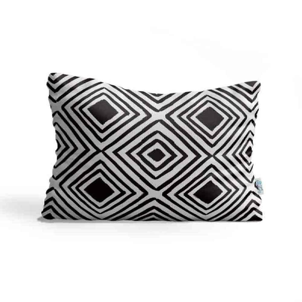 Main image of 舒适床枕 – 天鹅绒套，白色 Lozenge款（2个）