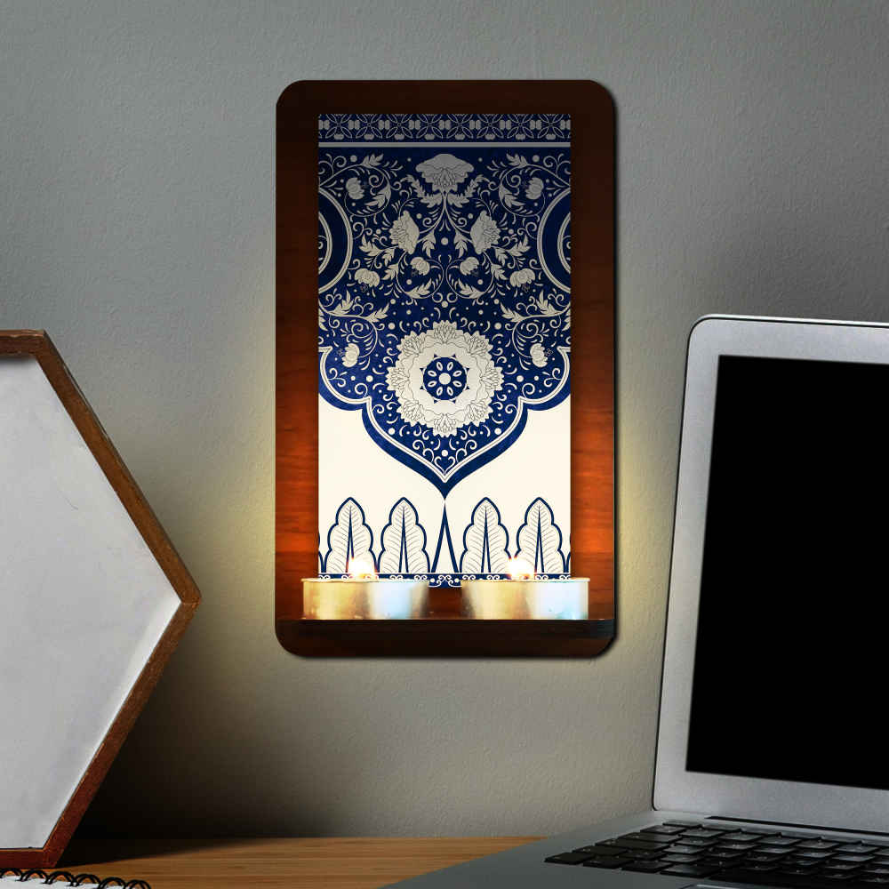 波斯木质墙壁茶蜡烛灯 – Behdis 款（2 件）