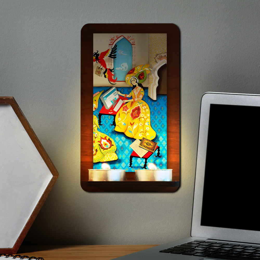 波斯木质墙壁茶蜡烛灯 – Bita 款（2 件）