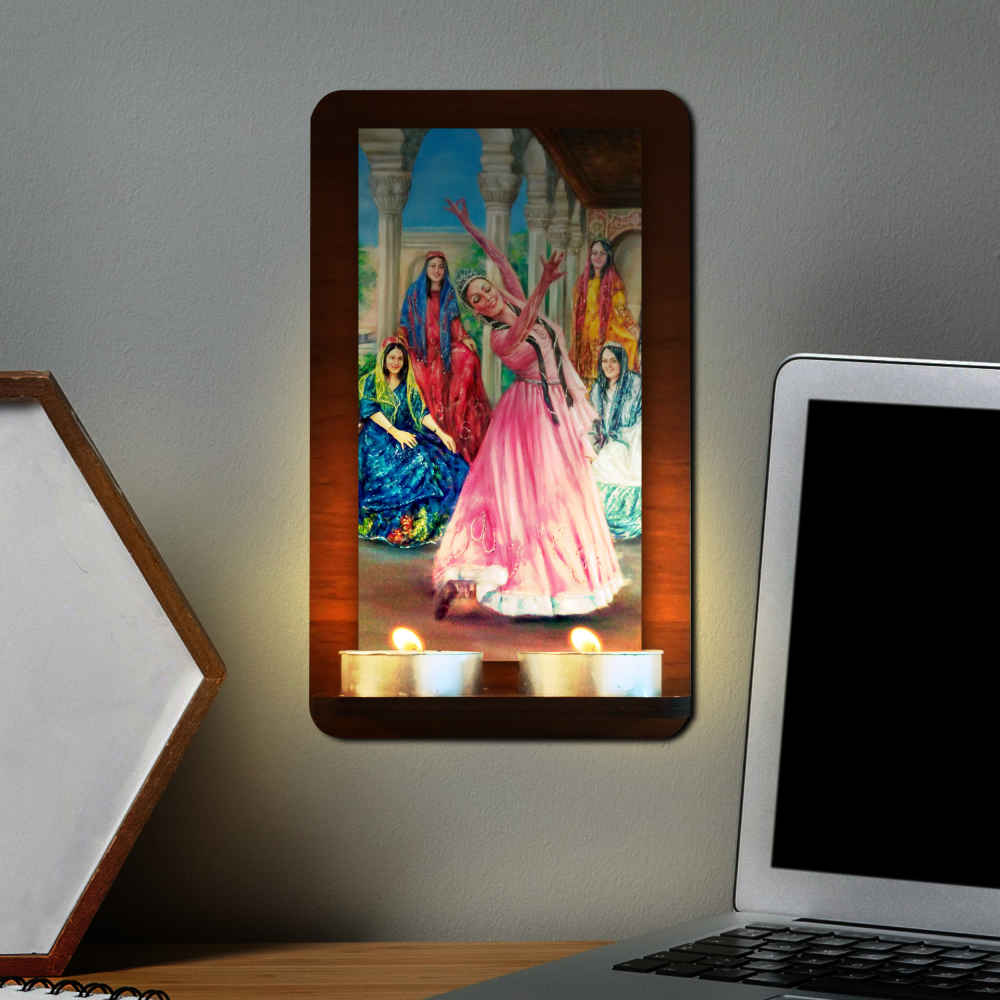 波斯木质墙壁茶蜡烛灯 – Dance 款（2 件）