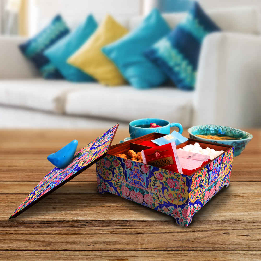 清真寺设计木质糖果收纳盒