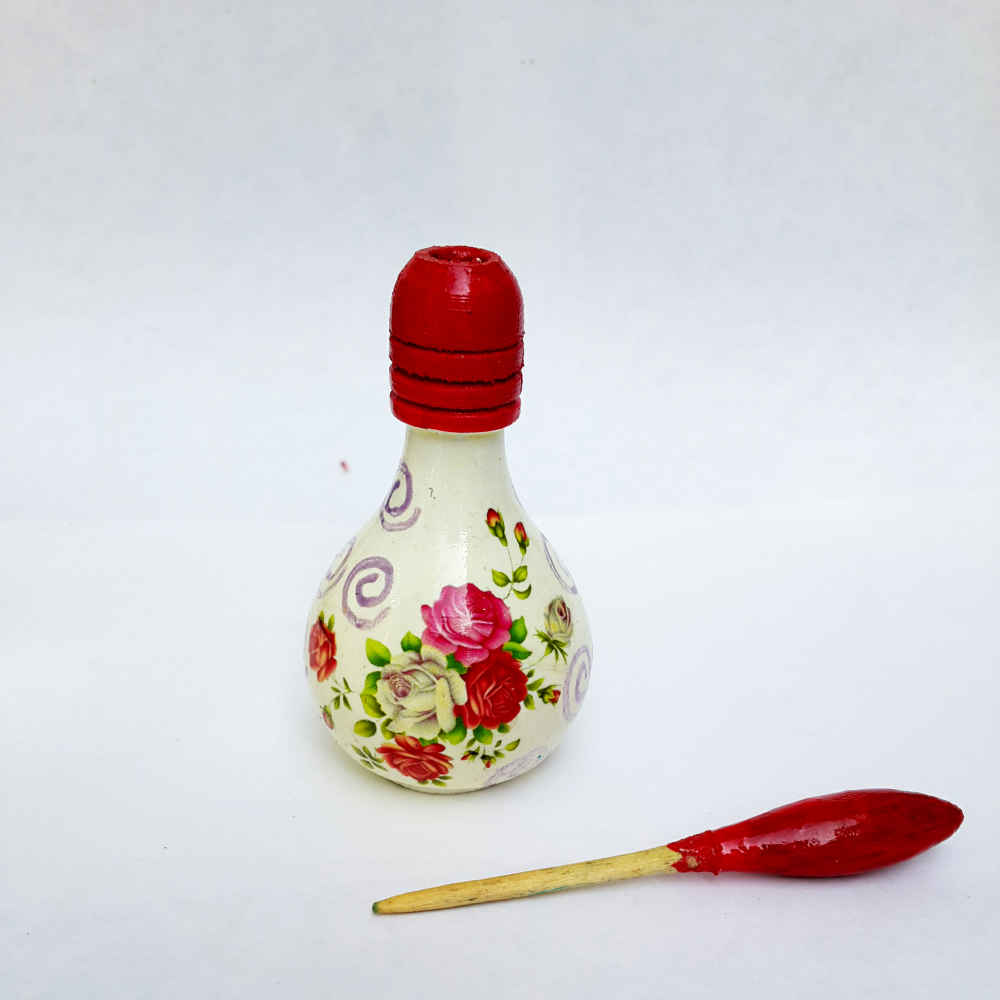 波斯 Surma Dani 容器，木制 Golestan 款（x2）