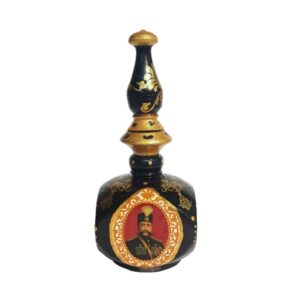波斯 Surma Dani 容器，木制 Shah Abbasi 款（x2）