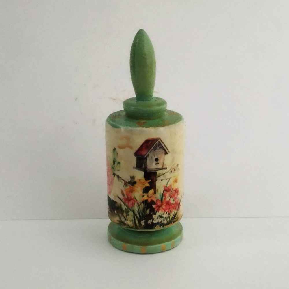 波斯 Surma Dani 容器，木制 Tabiaat 款（x2）