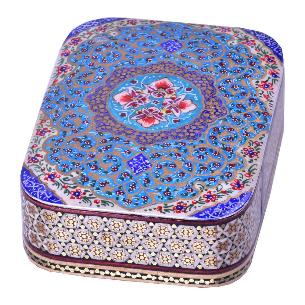 Main image of 木质名片盒 – 灵感来源于波斯镶嵌工艺 Flower 款