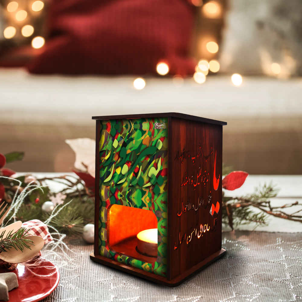 波斯木质茶蜡烛灯 – Nowruz 款（2 件）