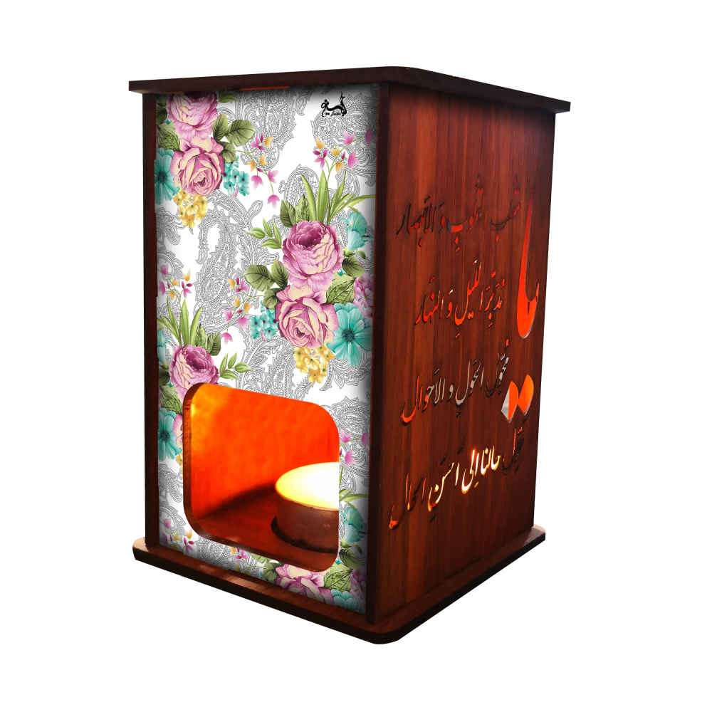 Main image of 波斯木质茶蜡烛灯 – Floral 款（2 件）