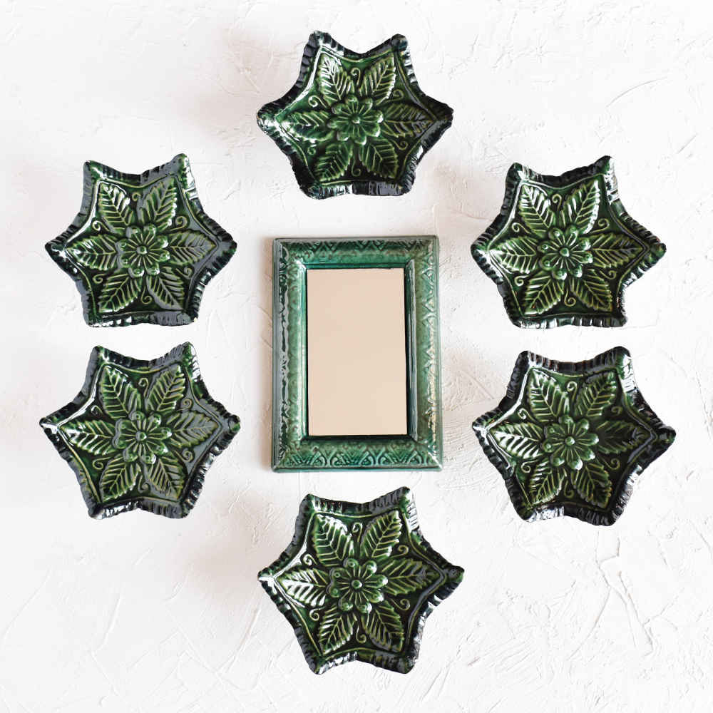 哈夫特·辛套装带镜子——适用于诺鲁兹 Sabzineh款（10件套）