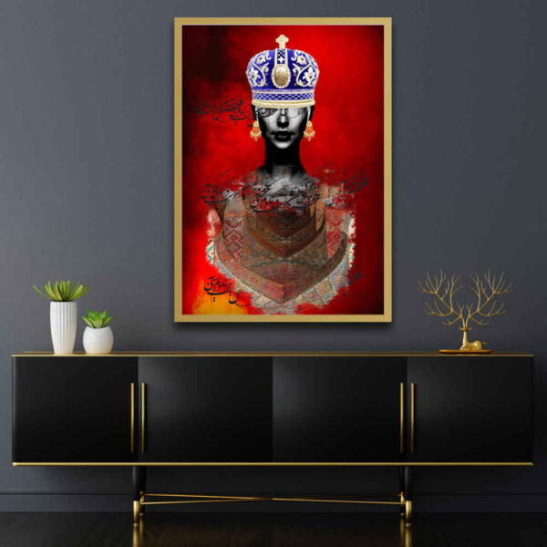 波斯帆布画——印刷 拉莱（郁金香）