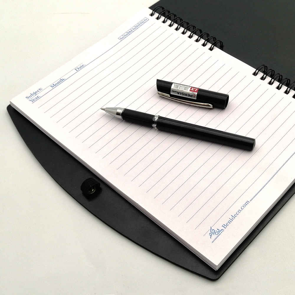 波斯木质笔记本 – Barg 设计，叶子灵感木质封面