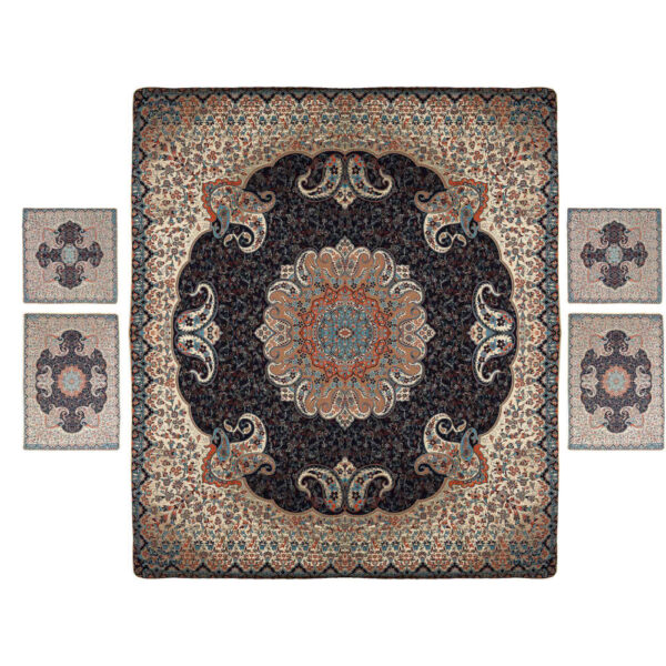 波斯床罩套装 – 东方风格双人，Termeh面料，Toranj款