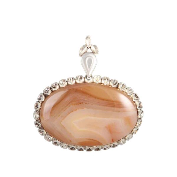 波斯银吊坠 经典款 玛瑙宝石 Rasta