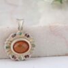 Thumbnail 3: 波斯银吊坠 经典款 也门玛瑙宝石 Sarvin