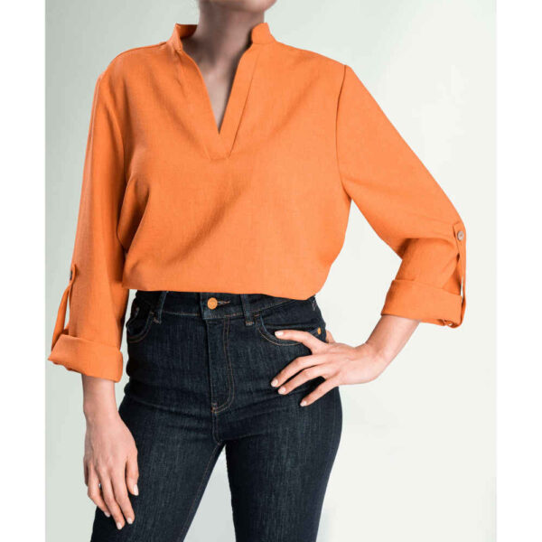 女式时尚长袖衬衫 Rasta 款