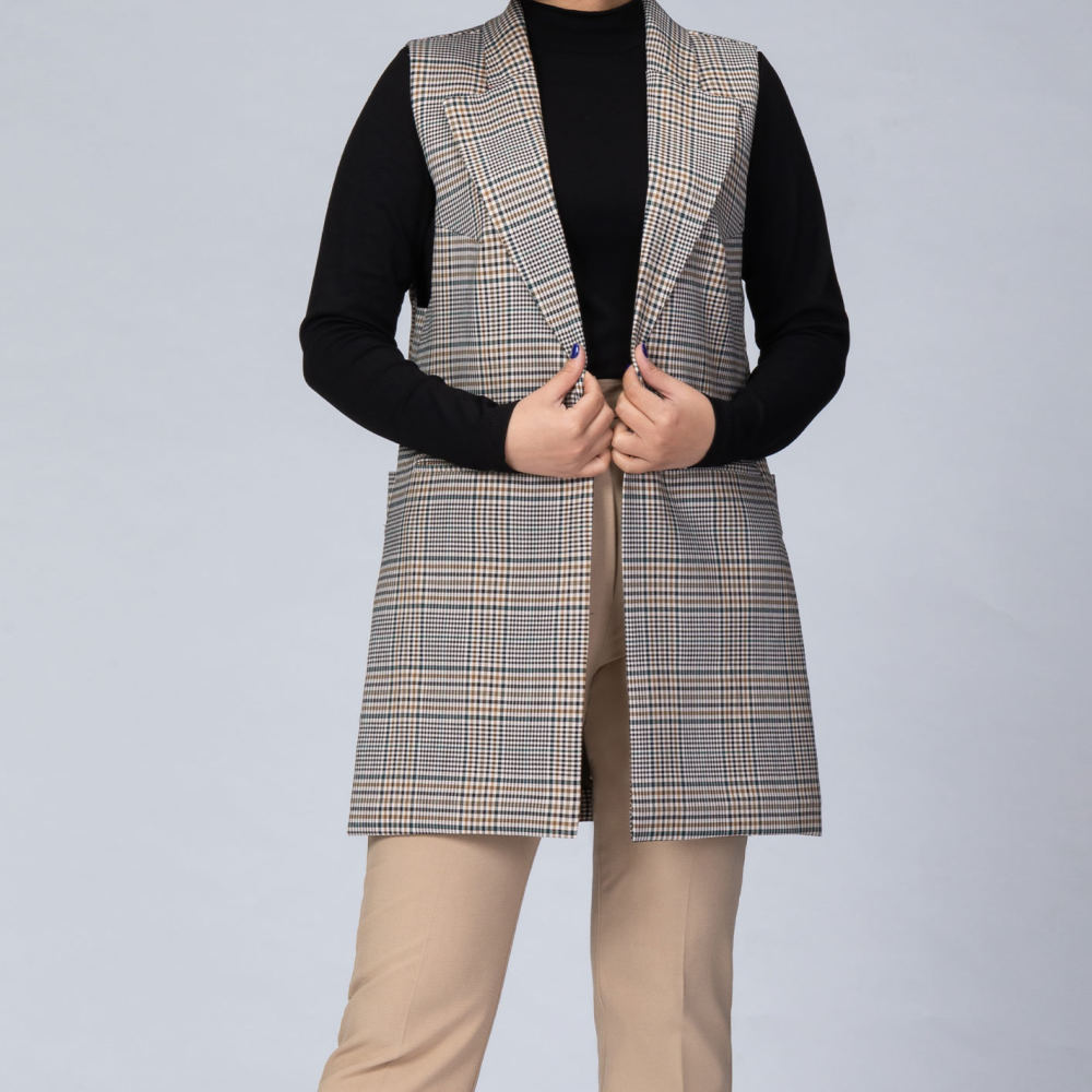 Main image of 女士时尚无袖西装外套 款式 Mehrsa