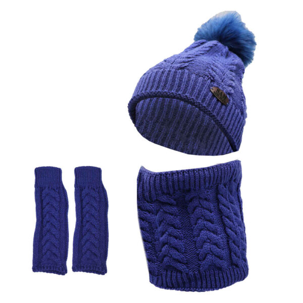 女士针织帽与围巾套装 Elika 款