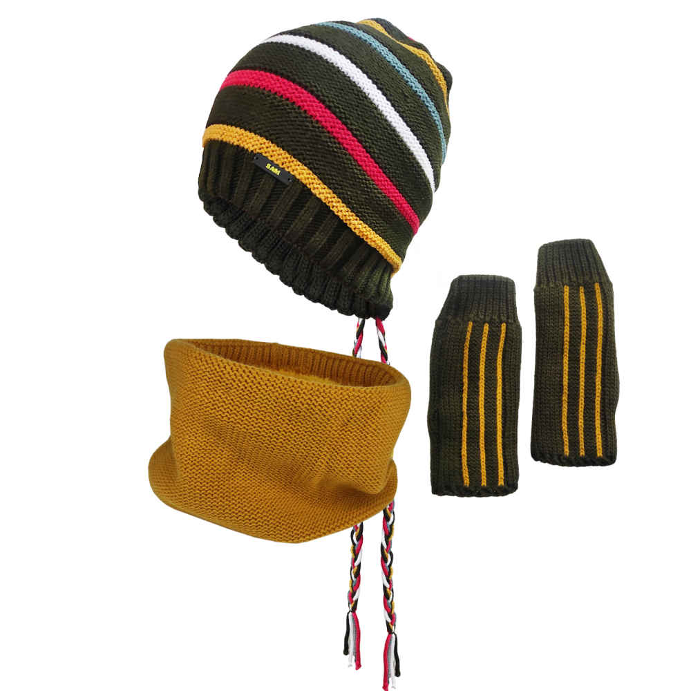 Main image of 女士针织帽与围巾套装 Hiva 款