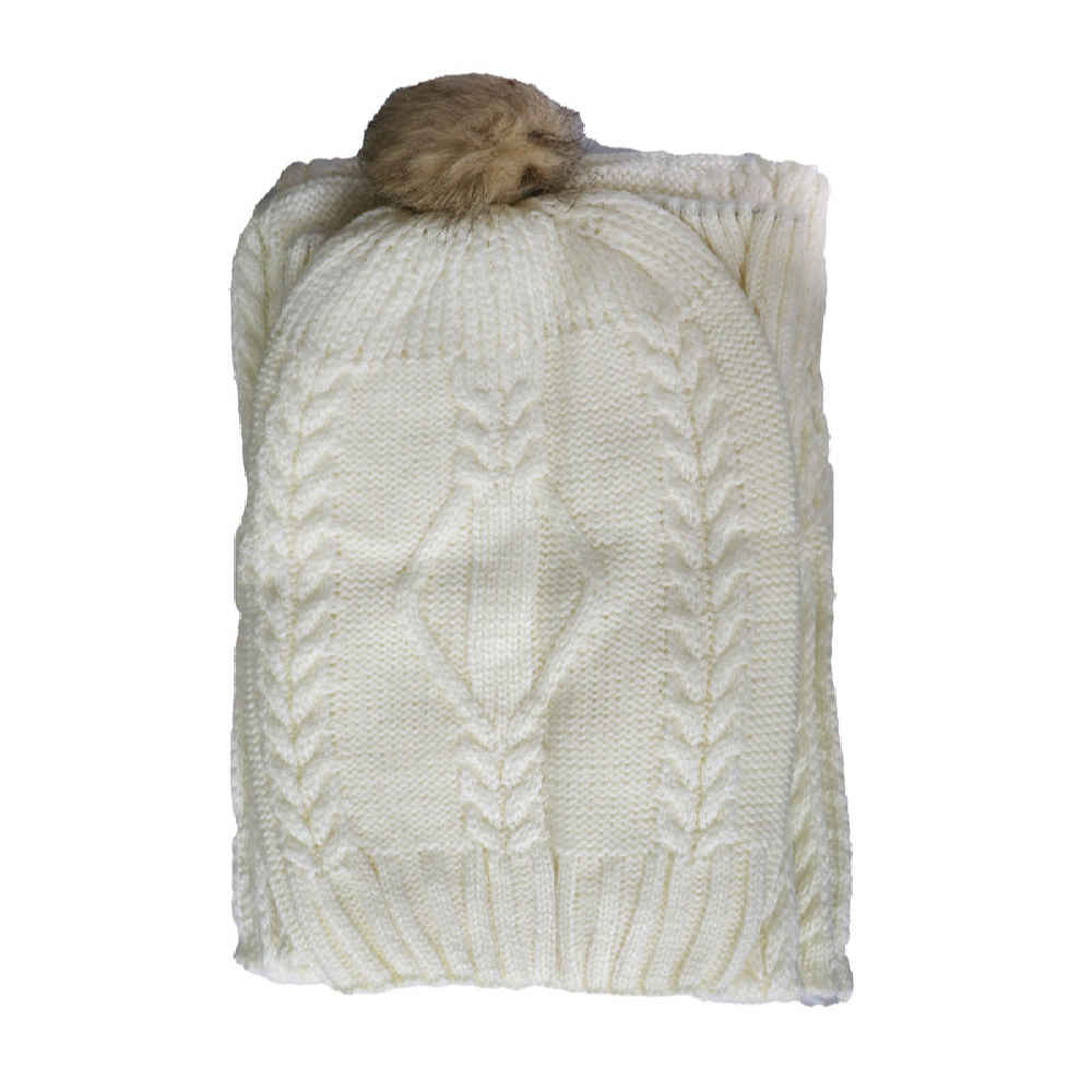 女士针织帽与围巾套装 Karin 款