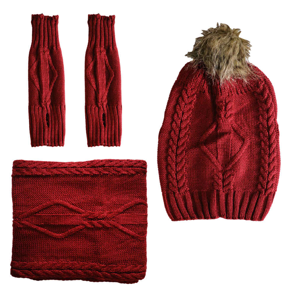 Main image of 女士针织帽与围巾套装 Karin 款