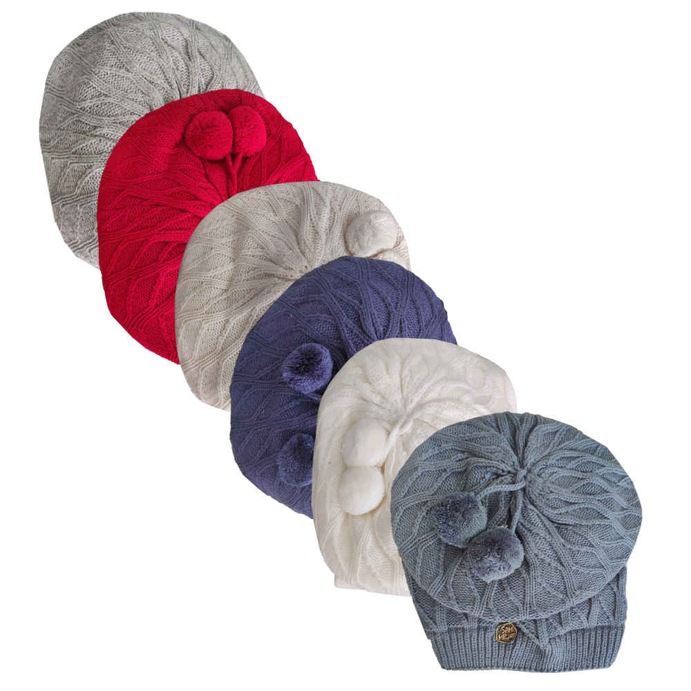 女士针织帽与围巾套装 Zima 款