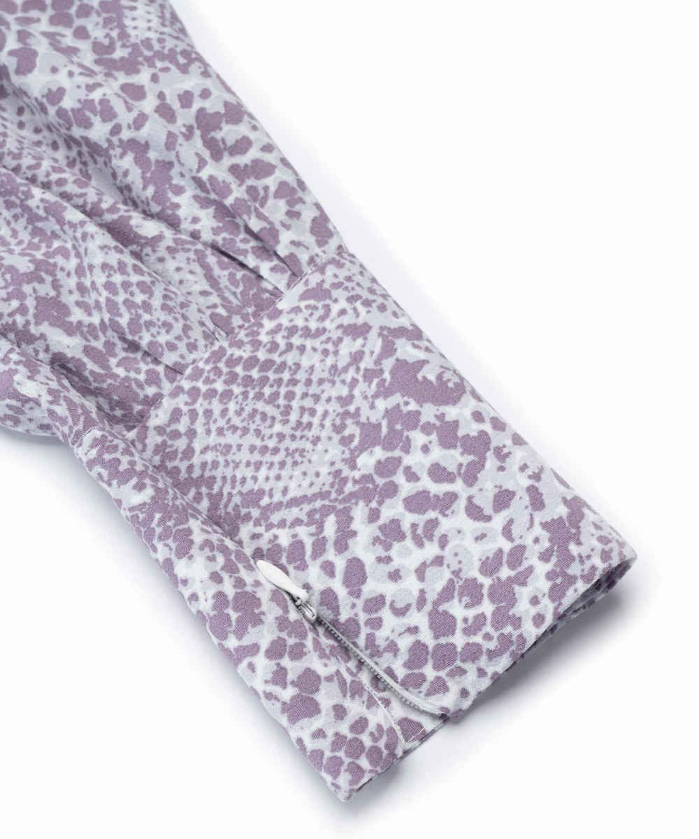 女士长袖连衣裙 蛇纹设计 四季皆宜 款式 Elika