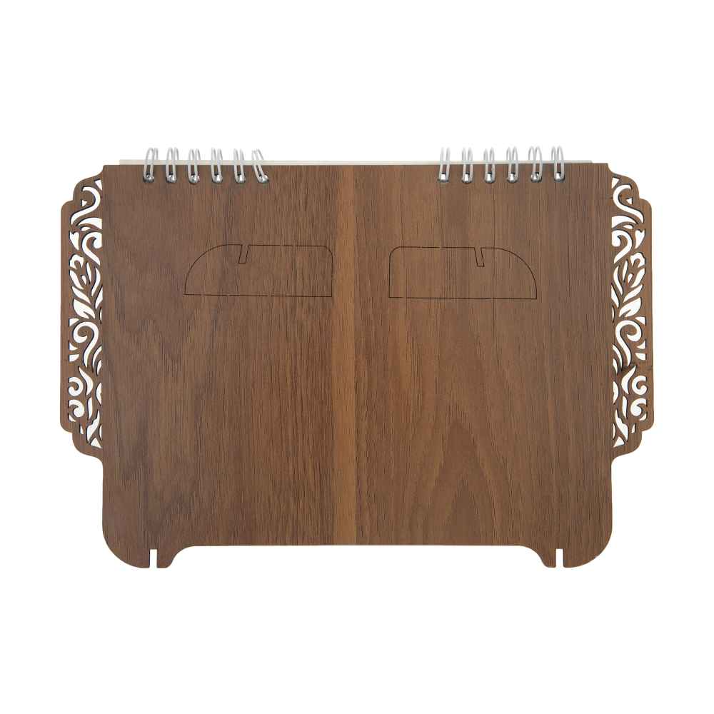 1402波斯木质桌面日历 花卉款