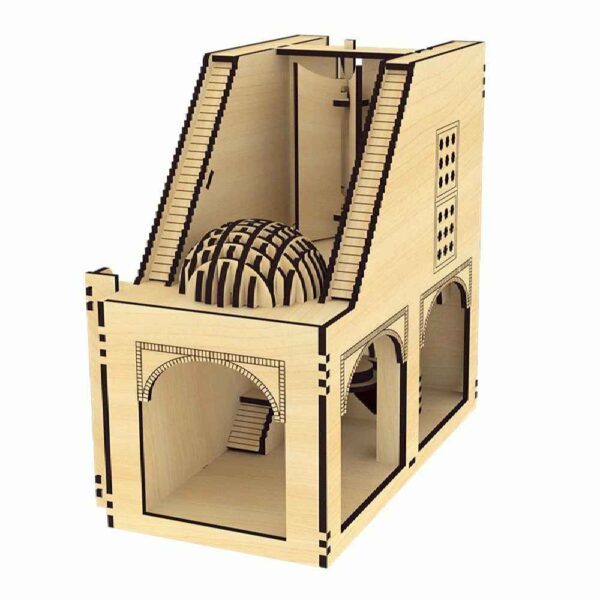 58 件装 3D 拼图 – 纳什蒂凡古风车（精细模型）