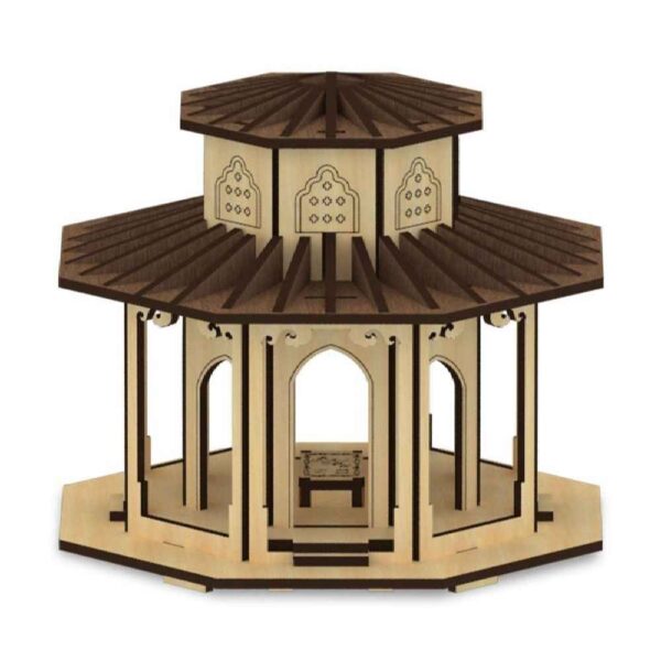 87 件装 3D 拼图 – 米尔扎·库查克汗陵墓（复杂设计）