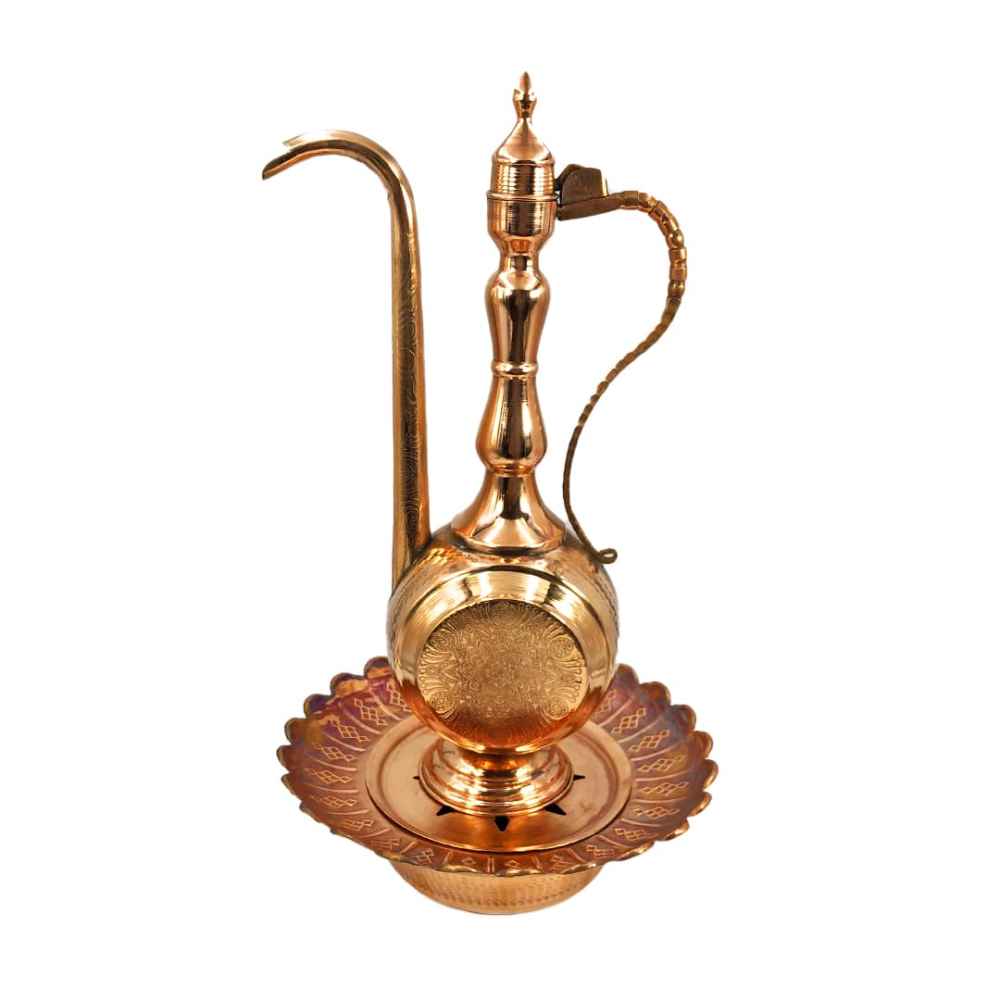 Main image of 装饰波斯铜阿夫塔贝壶带洗脸盆 – Ilia 款