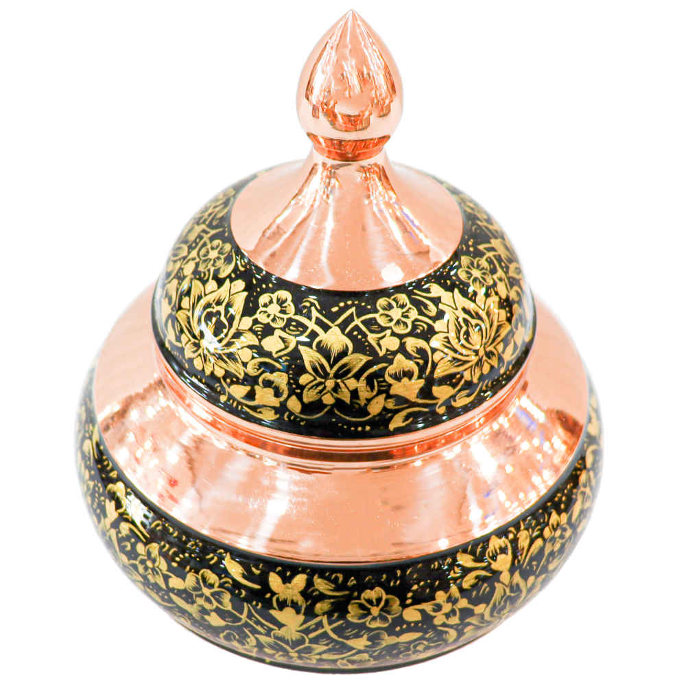 手工波斯雕刻铜制糖碗 Tashir 款