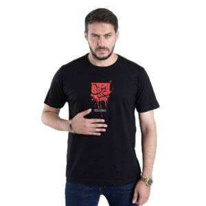伊斯兰 T 恤 – 黑色款，Ya Abu Fadhl Al-Abbas 书法