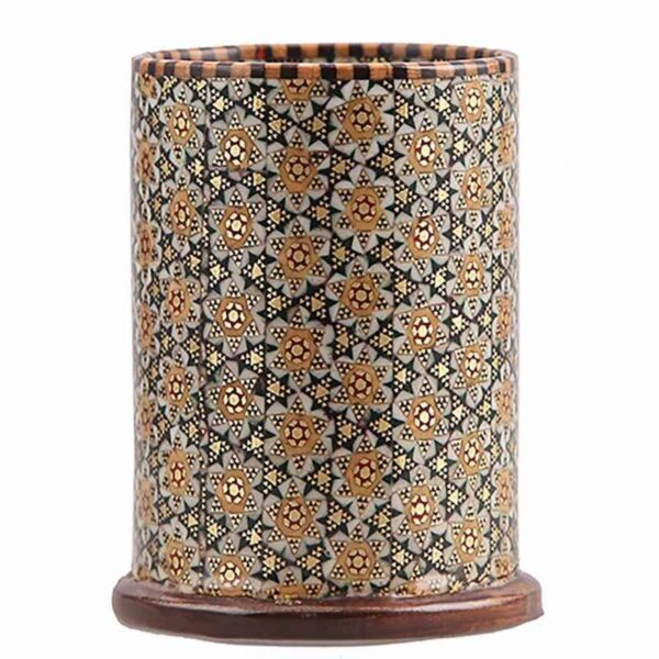 波斯木制化妆收纳架 – Khatam Kari 镶嵌 & 搪瓷艺术