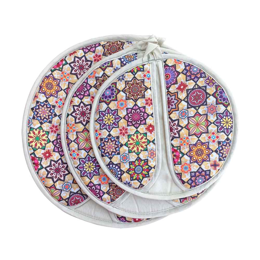 Main image of Damkoni – 波斯米饭帽形锅盖蒸汽收集器 3 件套 – Golabeton 款