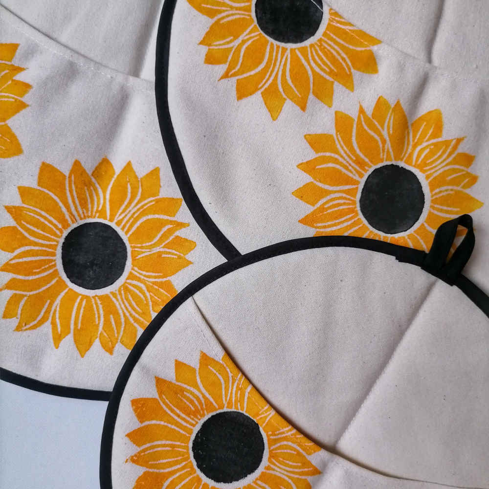 Damkoni – 波斯米饭帽形锅盖蒸汽收集器 3 件套 – Sunflower 款