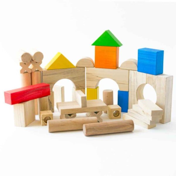 50片木质几何益智拼图 —— 综合挑战