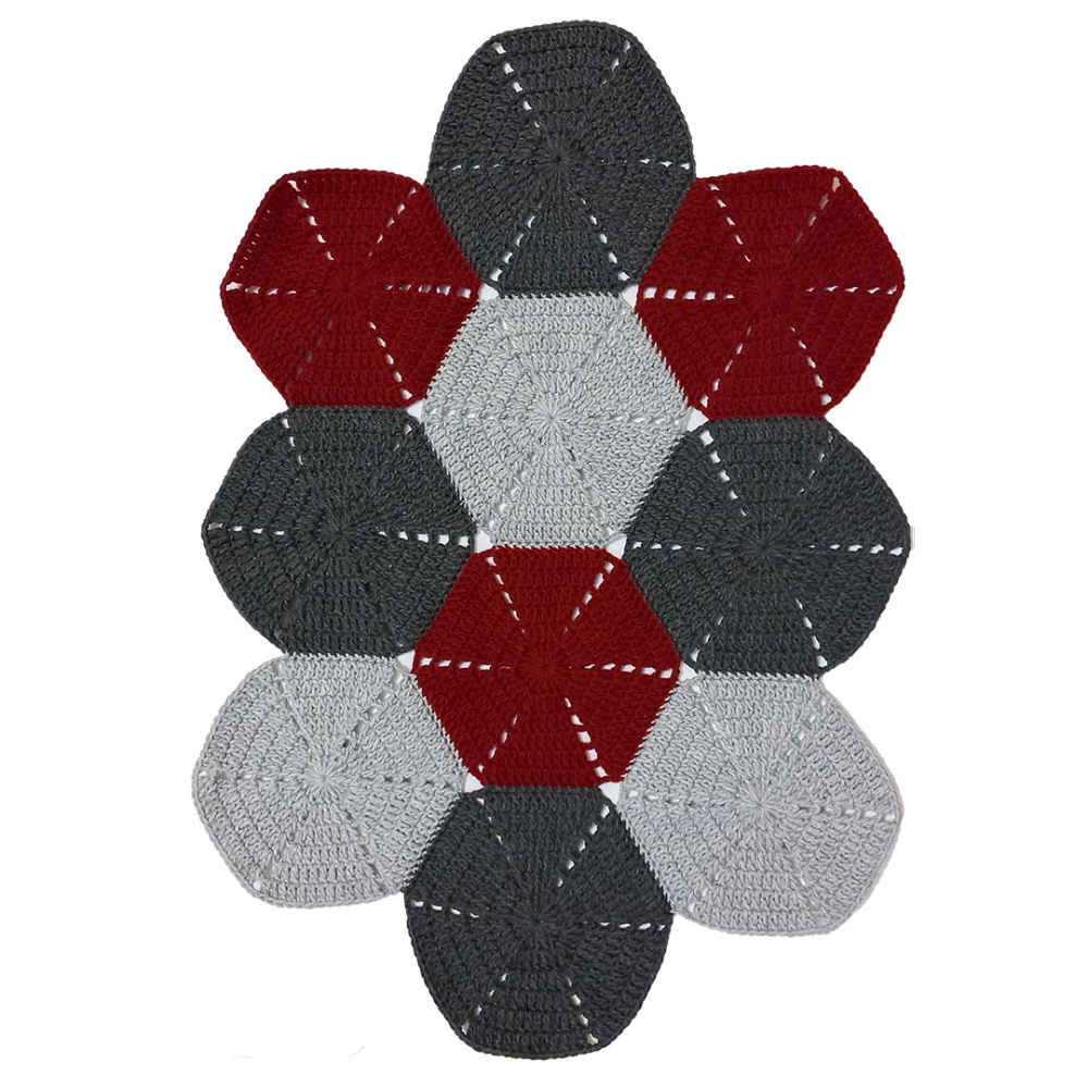 钩针手工编织桌布 模型 Boho 款